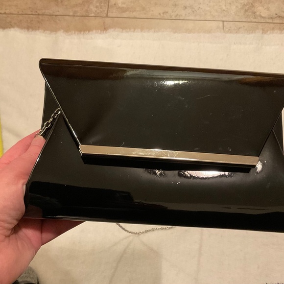 Lulu Townsend Patent Clutch Removable Chain Strap - Picture 11 of 14